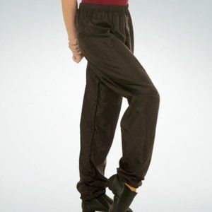 Body Wrappers Ripstop "Trash Bag" Dance Pants - Adult Small, Black